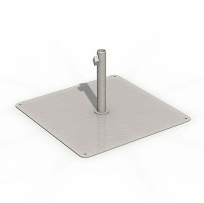 square steel floor plate option for p50 umbrella