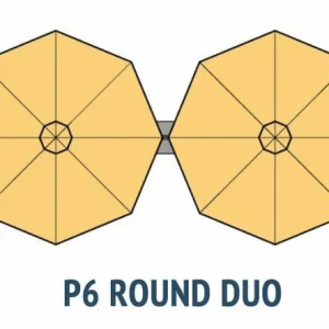 P6 Round Duo Umbrella
