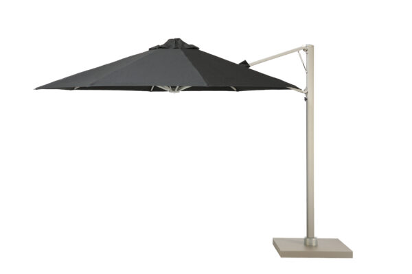 P7 umbrella with black canopy