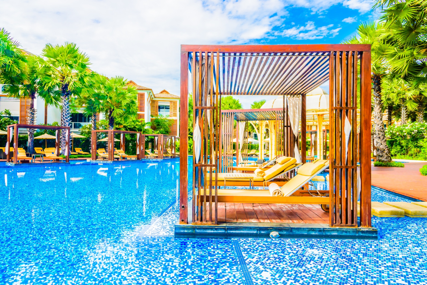 custom pool cabanas